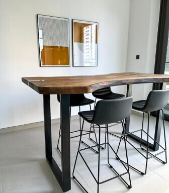 Livedge Wood High Table